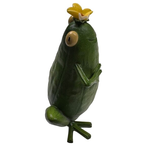 Zucchini Frog Enesco Home Grown Pickle Cucumber Figurine 4009281 Seagull 2007 - Picture 2 of 12
